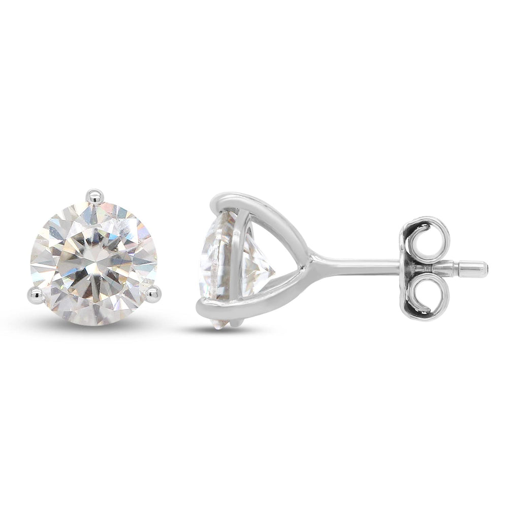 
                      
                        2 Carat 6.5MM Round Cut Lab Created Moissanite Diamond Solitaire Stud Earrings In 10K Or 14K Solid Gold Jewelry For Women
                      
                    