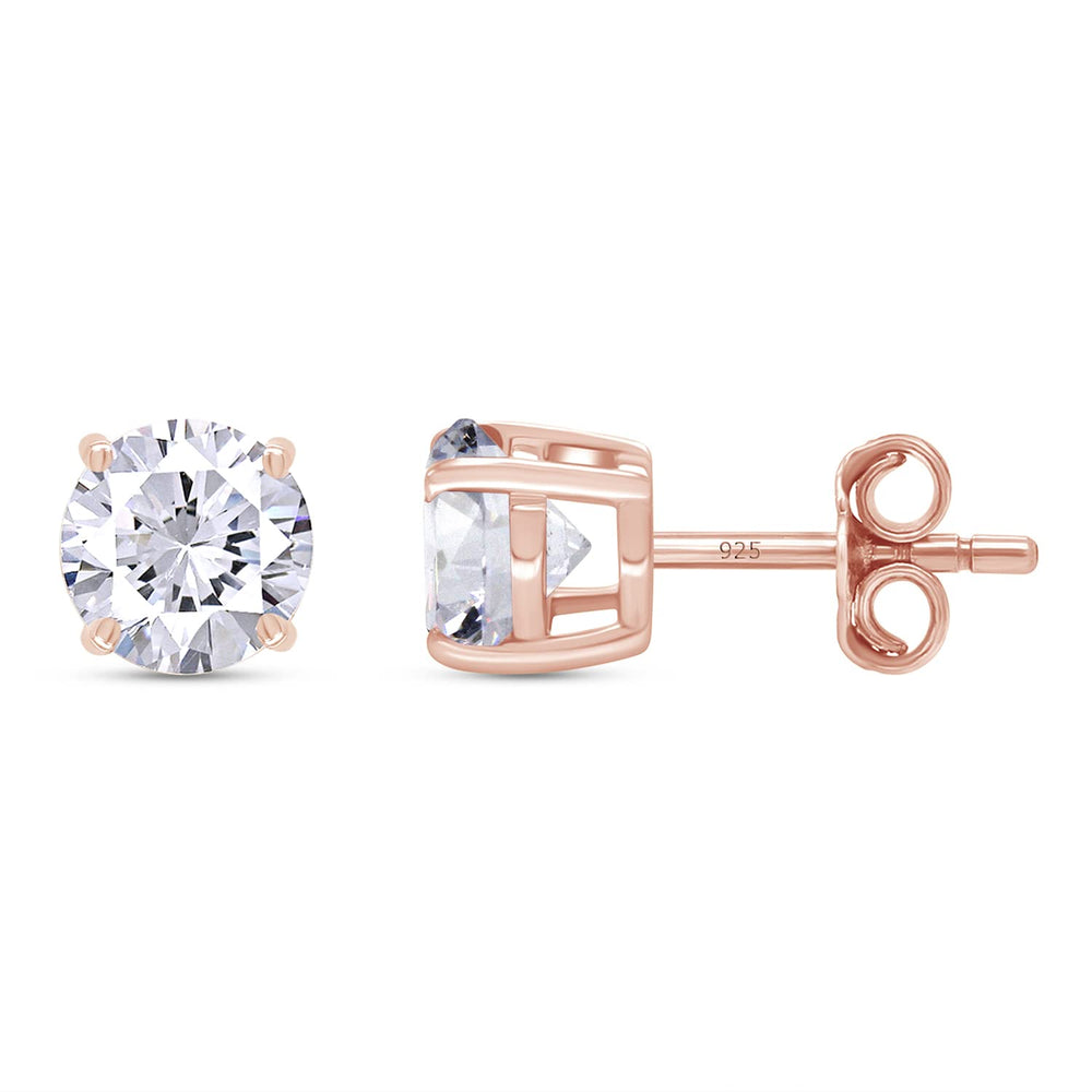 
                      
                        2.50 Carat 7MM Round Cut Lab Created Moissanite Diamond Push Back Stud Earrings In 925 Sterling Silver (2.50 Cttw)
                      
                    