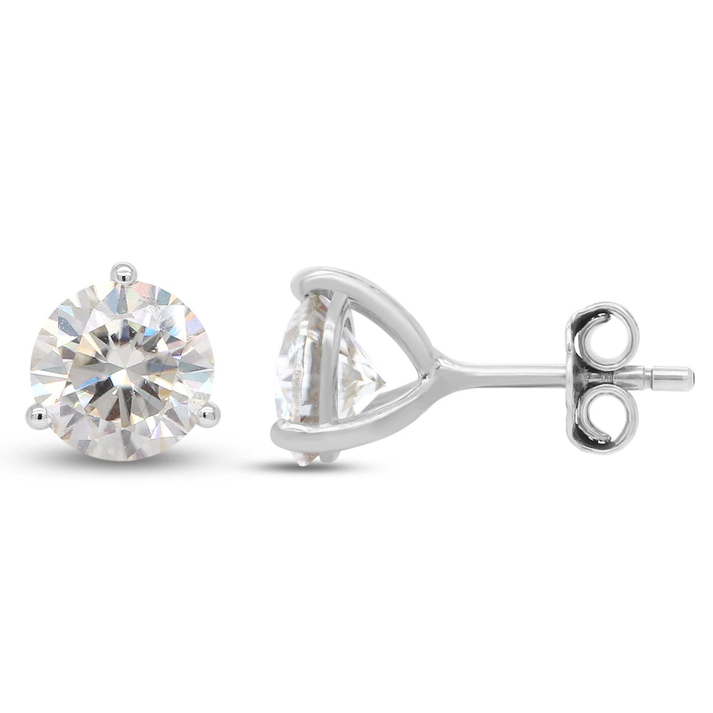 
                      
                        2 Carat 6.5MM Round Cut Lab Created Moissanite Diamond Solitaire Stud Earrings In 10K Or 14K Solid Gold Jewelry For Women
                      
                    