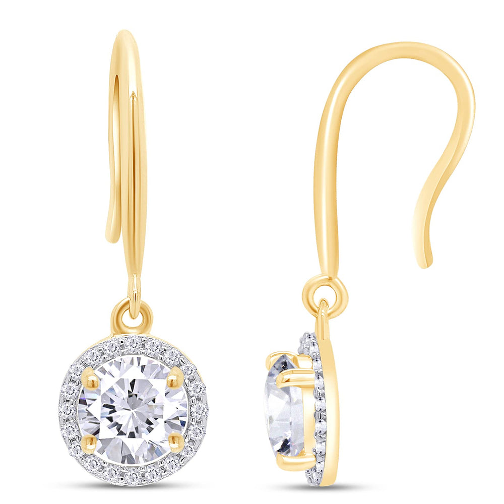 
                      
                        2 1/5 Carat Round Cut Lab Created Moissanite Diamond Fishhook Drop Dangle Earrings In 925 Sterling Silver (2.20 Cttw)
                      
                    