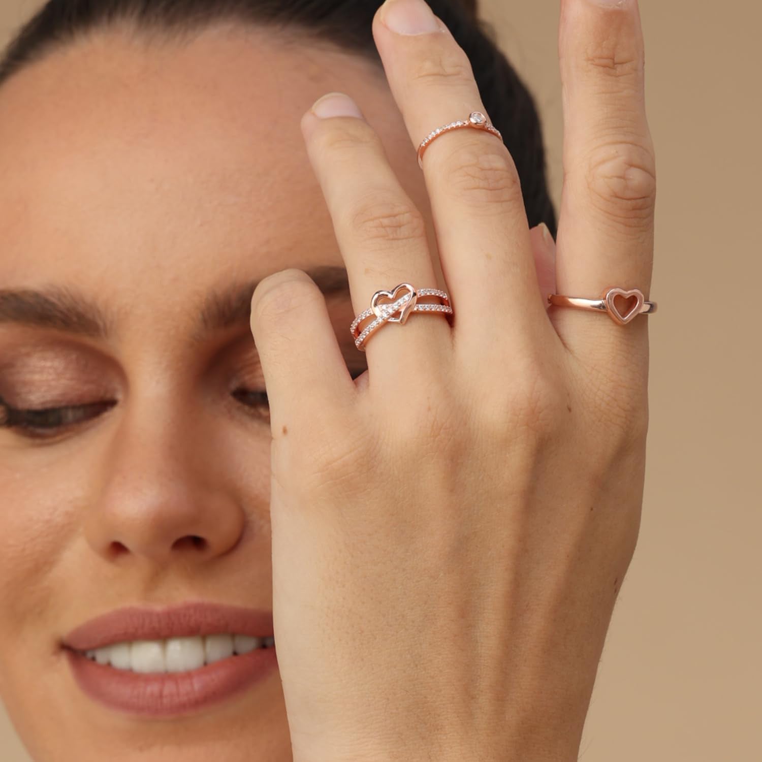 Infinity Heart Promise Lab Grown Diamond Ring