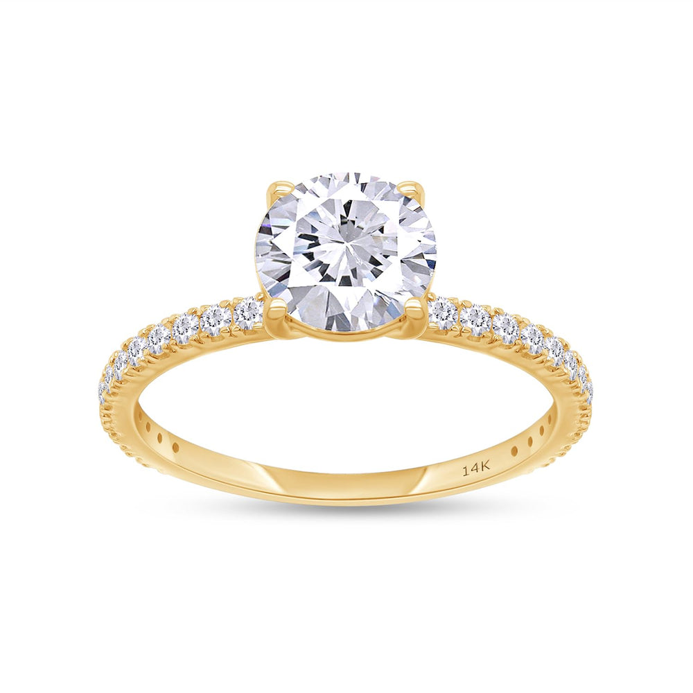 
                      
                        1 1/10 Carat Round Lab Created Moissanite Diamond Solitaire Engagement Ring for Women In 925 Sterling Silver Or 10K Or 14K Solid Gold
                      
                    