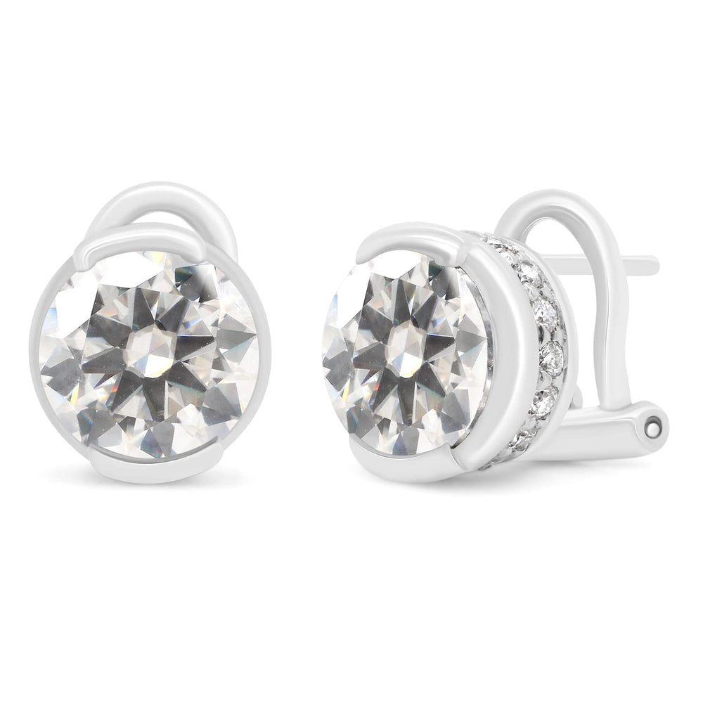 
                      
                        3 1/2 Carat 8MM Round Cut Lab Created Moissanite Diamond Solitaire Stud Earrings In 925 Sterling Silver (3.50 Cttw)
                      
                    