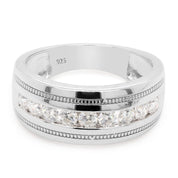 Milgrain Lab Grown Diamond Band Ring