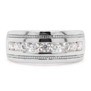 Milgrain Lab Grown Diamond Band Ring