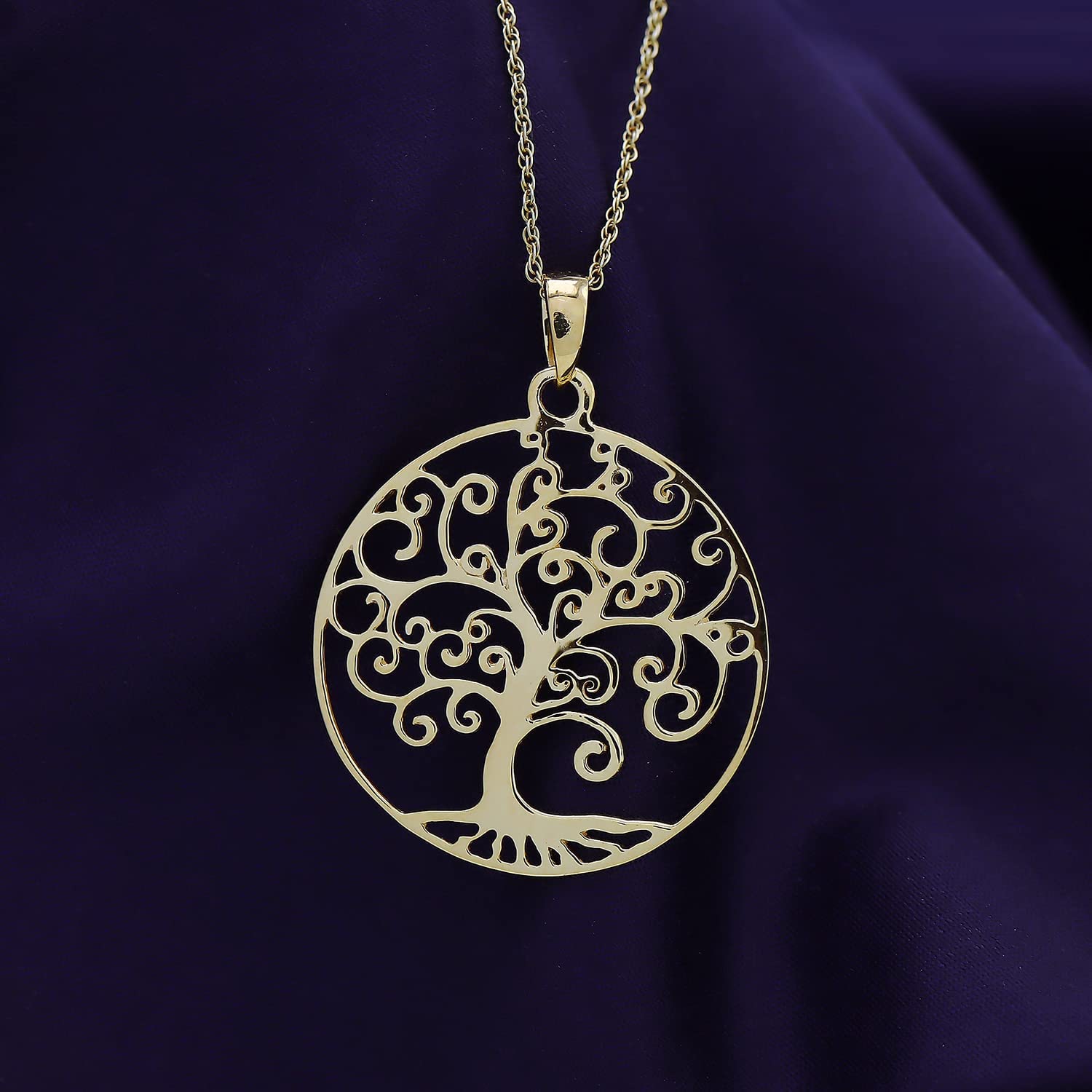Tree of Life Filigree Pendant Necklace