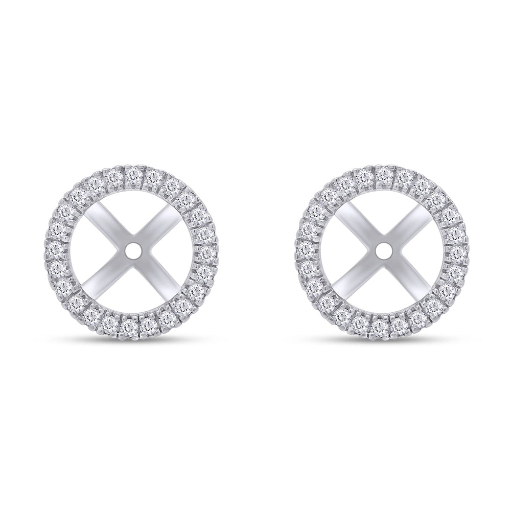 
                      
                        2 Carat Center Stone 6.5MM Round Cut Lab Created Moissanite Diamond Push Back Stud Earrings In 925 Sterling Silver (2 Cttw)
                      
                    