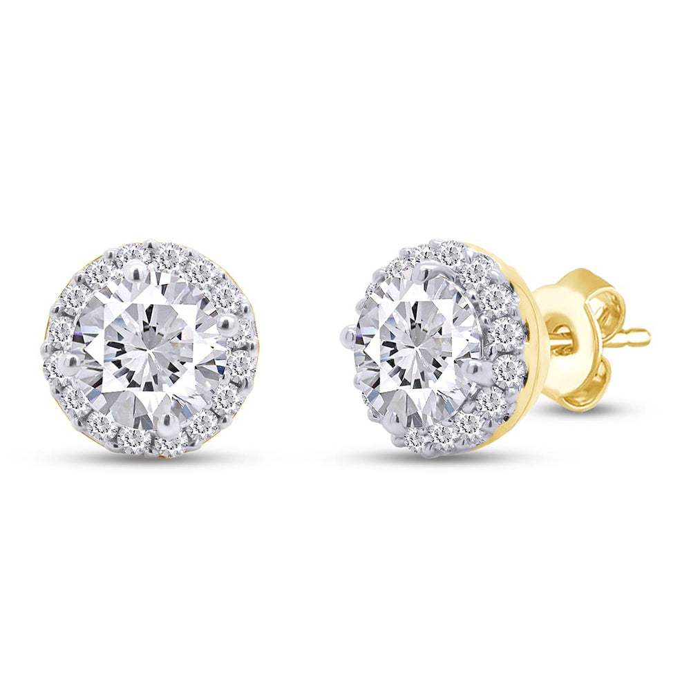 
                      
                        1 4/5 Carat Lab Created Moissanite Diamond Halo Stud Earrings in 925 Sterling Silver Jewelry for Women (1.80 Cttw)
                      
                    