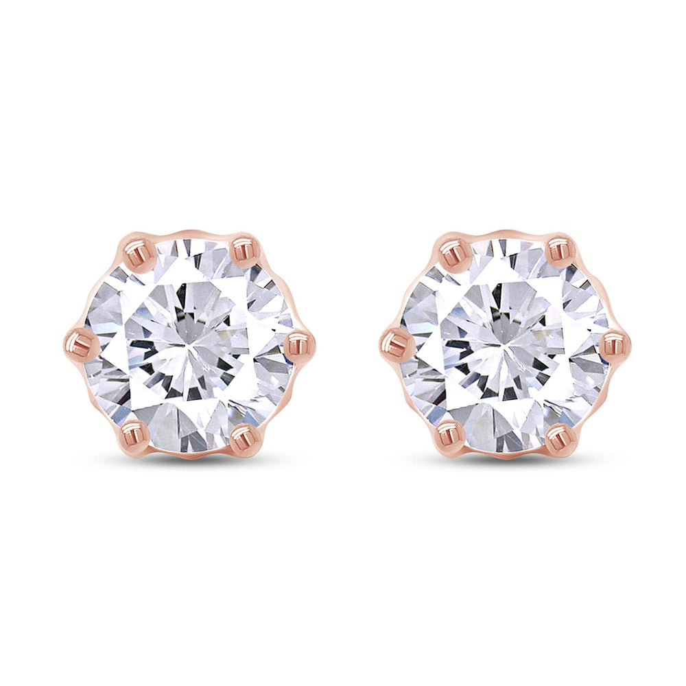 
                      
                        2 Carat 6.5MM Lab Created Moissanite Diamond Solitaire Stud Earring For Men Women In 925 Sterling Silver
                      
                    