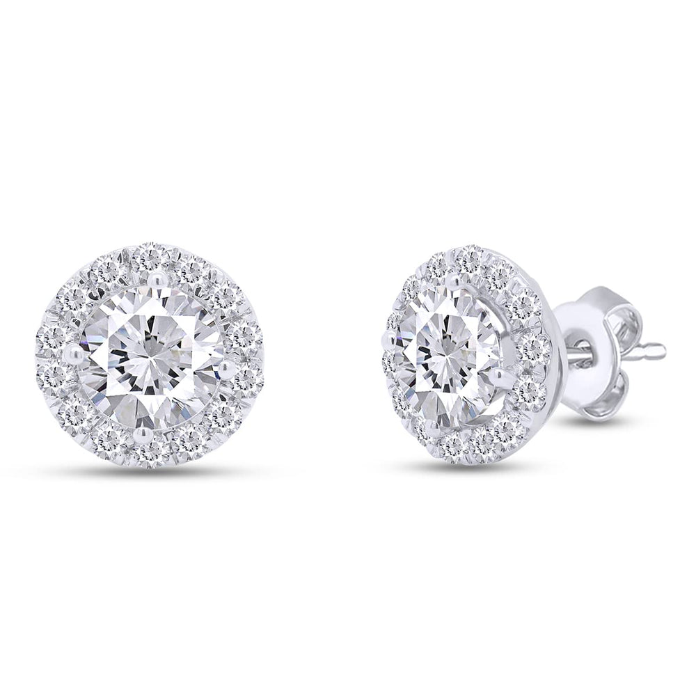 
                      
                        3 1/7 Carat Round Cut Lab Created Moissanite Diamond Halo Stud Earrings Jewelry for Women in 925 Sterling Silver (3.15 Cttw)
                      
                    