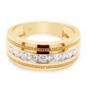 Milgrain Lab Grown Diamond Band Ring