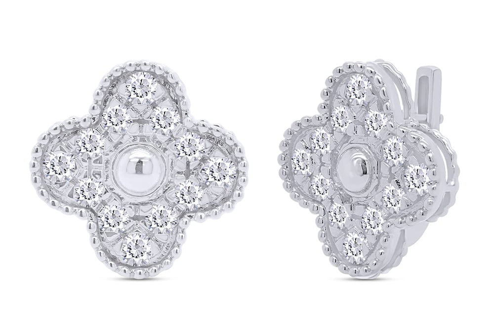 
                      
                        1 Carat Lab Created Moissanite Diamond Flower Stud Earrings In 925 Sterling Silver (1 Cttw)
                      
                    