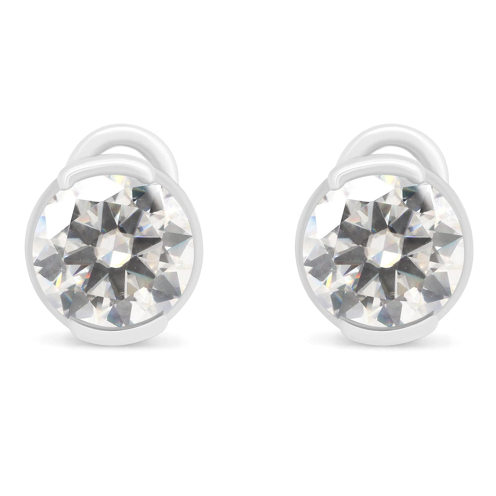 
                      
                        3 1/2 Carat 8MM Round Cut Lab Created Moissanite Diamond Solitaire Stud Earrings In 925 Sterling Silver (3.50 Cttw)
                      
                    