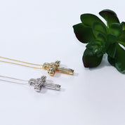 Infinity Cross Lab Grown Diamond Pendant Necklace