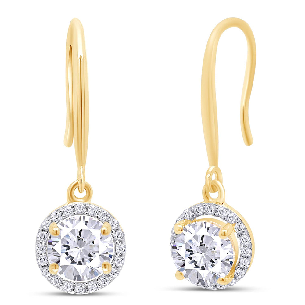 
                      
                        2 1/5 Carat Round Cut Lab Created Moissanite Diamond Fishhook Drop Dangle Earrings In 925 Sterling Silver (2.20 Cttw)
                      
                    