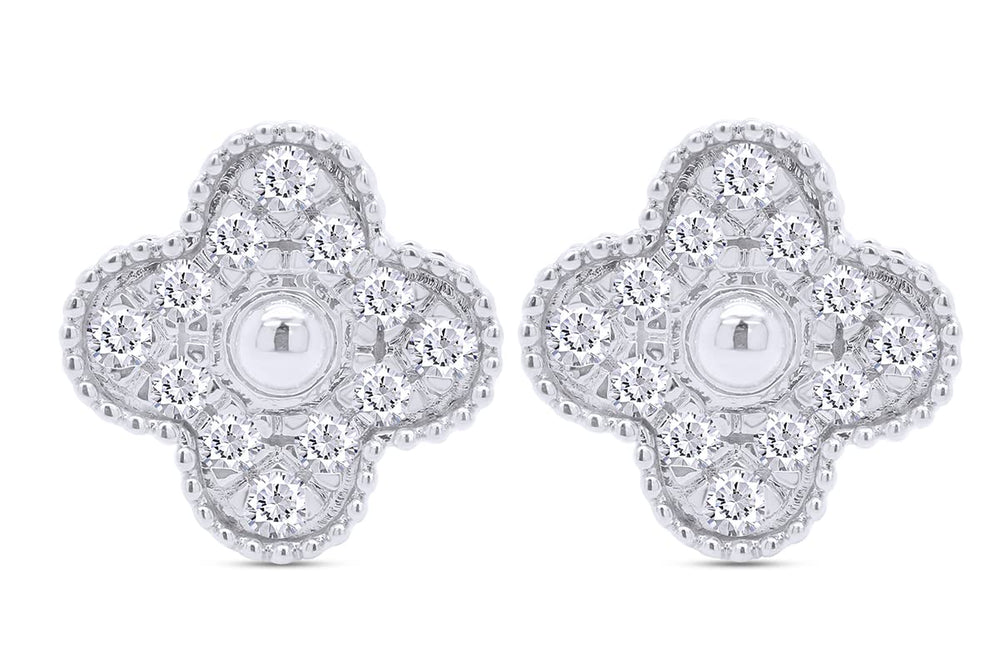 
                      
                        1 Carat Lab Created Moissanite Diamond Flower Stud Earrings In 925 Sterling Silver (1 Cttw)
                      
                    