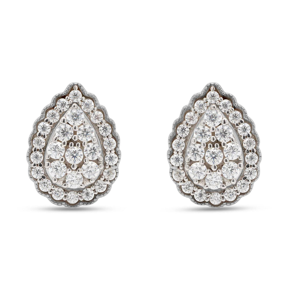 
                      
                        1/3 ct.t.w Lab Created Moissanite Diamond Teardrop Stud Earrings In 925 Sterling Silver (0.33 Cttw)
                      
                    