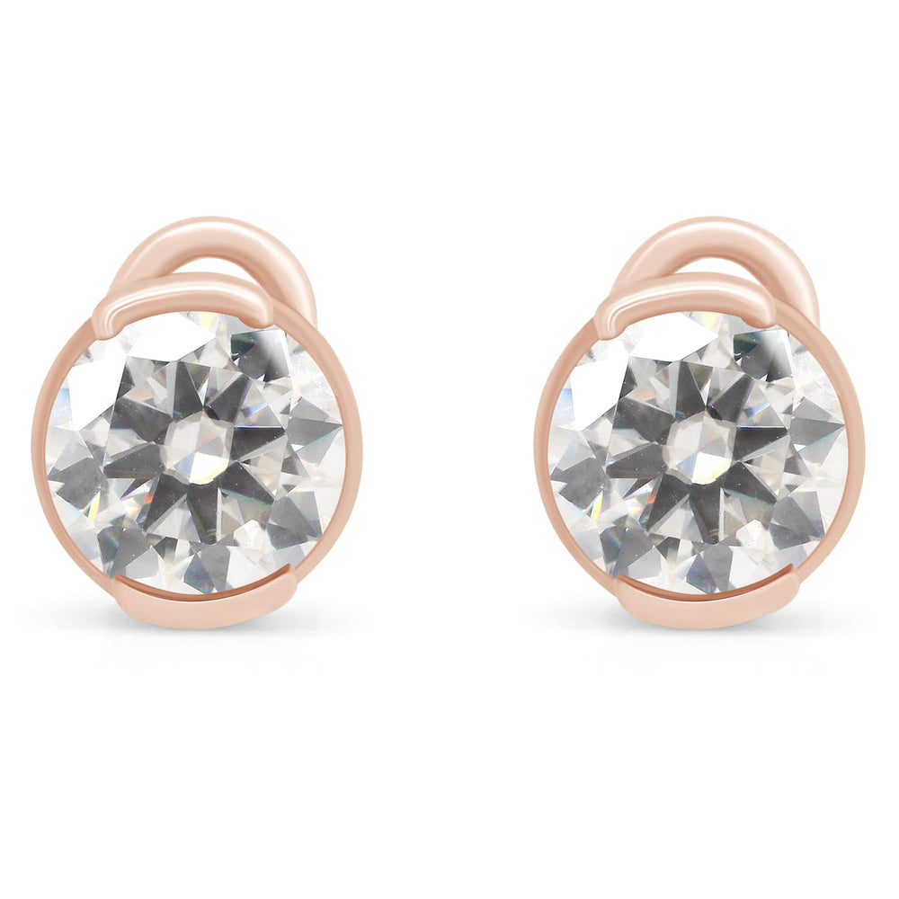 
                      
                        3 1/2 Carat 8MM Round Cut Lab Created Moissanite Diamond Solitaire Stud Earrings In 925 Sterling Silver (3.50 Cttw)
                      
                    