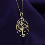 Tree of Life Filigree Pendant Necklace