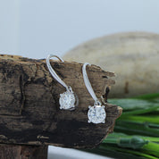 6MM Lab Created Moissanite Dangle Earrings