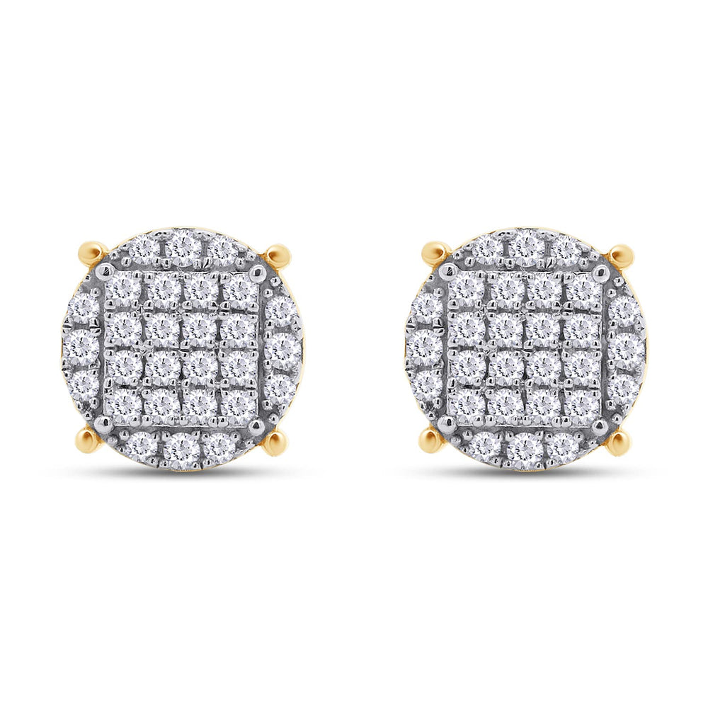 
                      
                        2/5 Carat Round Cut Lab Created Moissanite Diamond Screw Back Cluster Earrings In 925 Sterling Silver (0.40 Cttw)
                      
                    