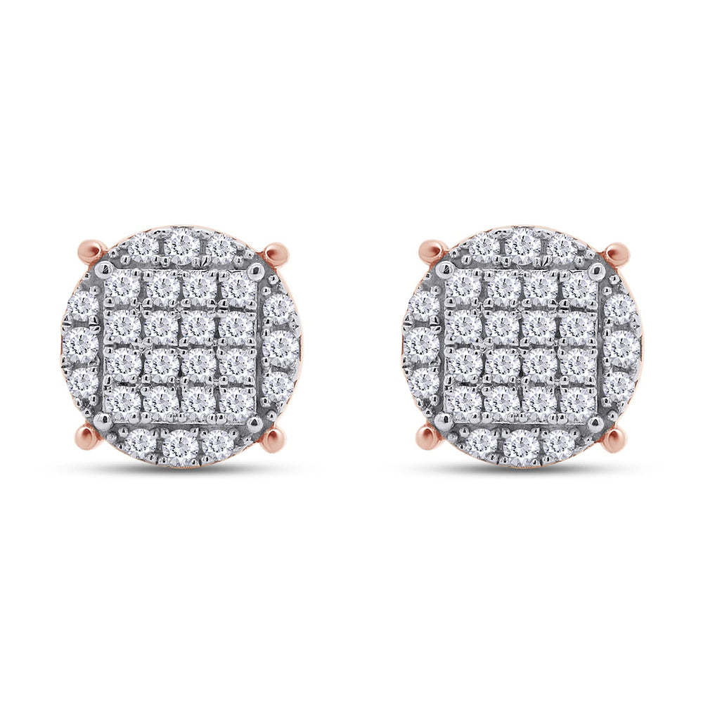 
                      
                        2/5 Carat Round Cut Lab Created Moissanite Diamond Screw Back Cluster Earrings In 925 Sterling Silver (0.40 Cttw)
                      
                    