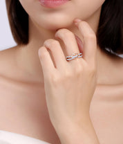 Infinity Heart Promise Moissanite Ring