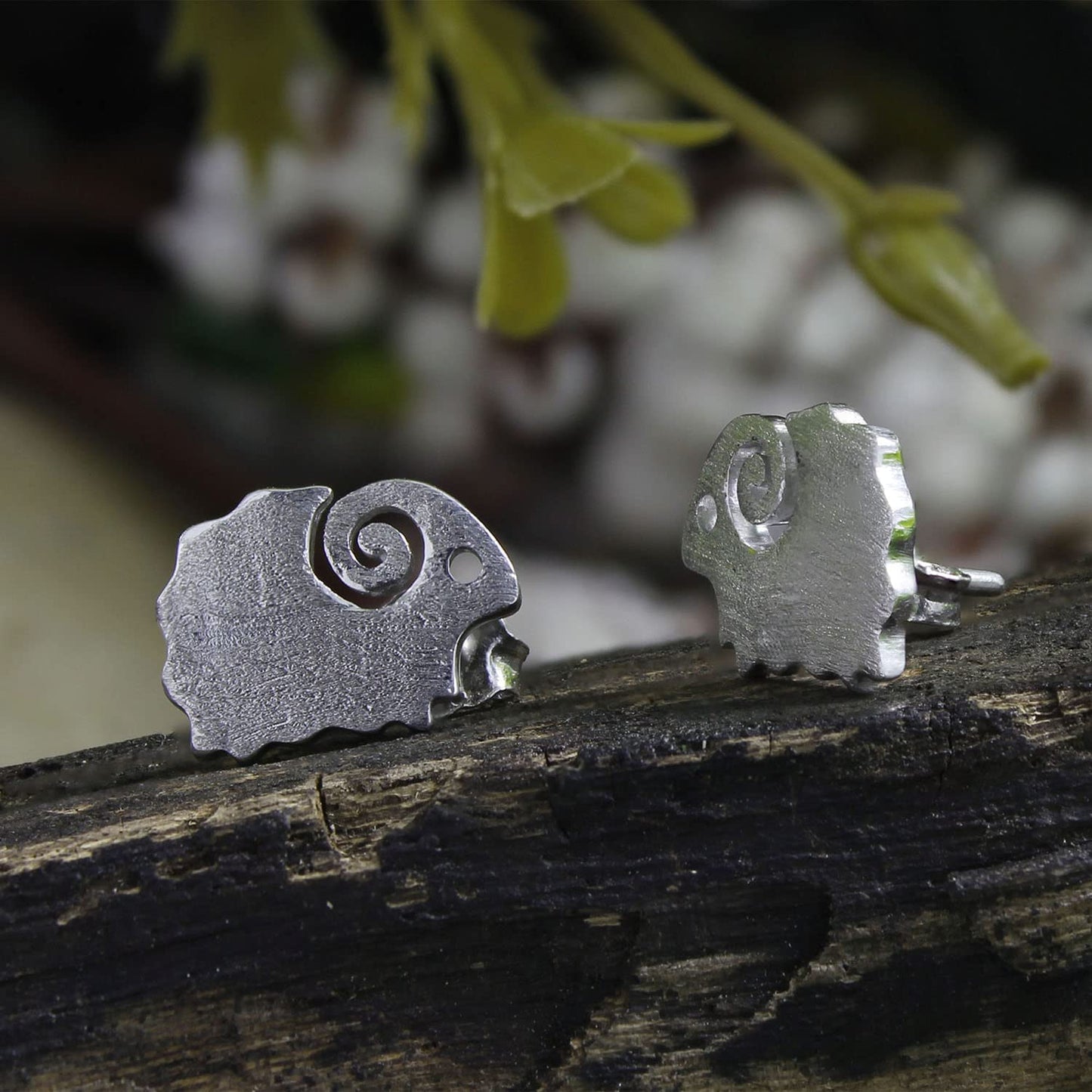 Sheep Stud Earrings Jewelry for Women in 925 Sterling Silver