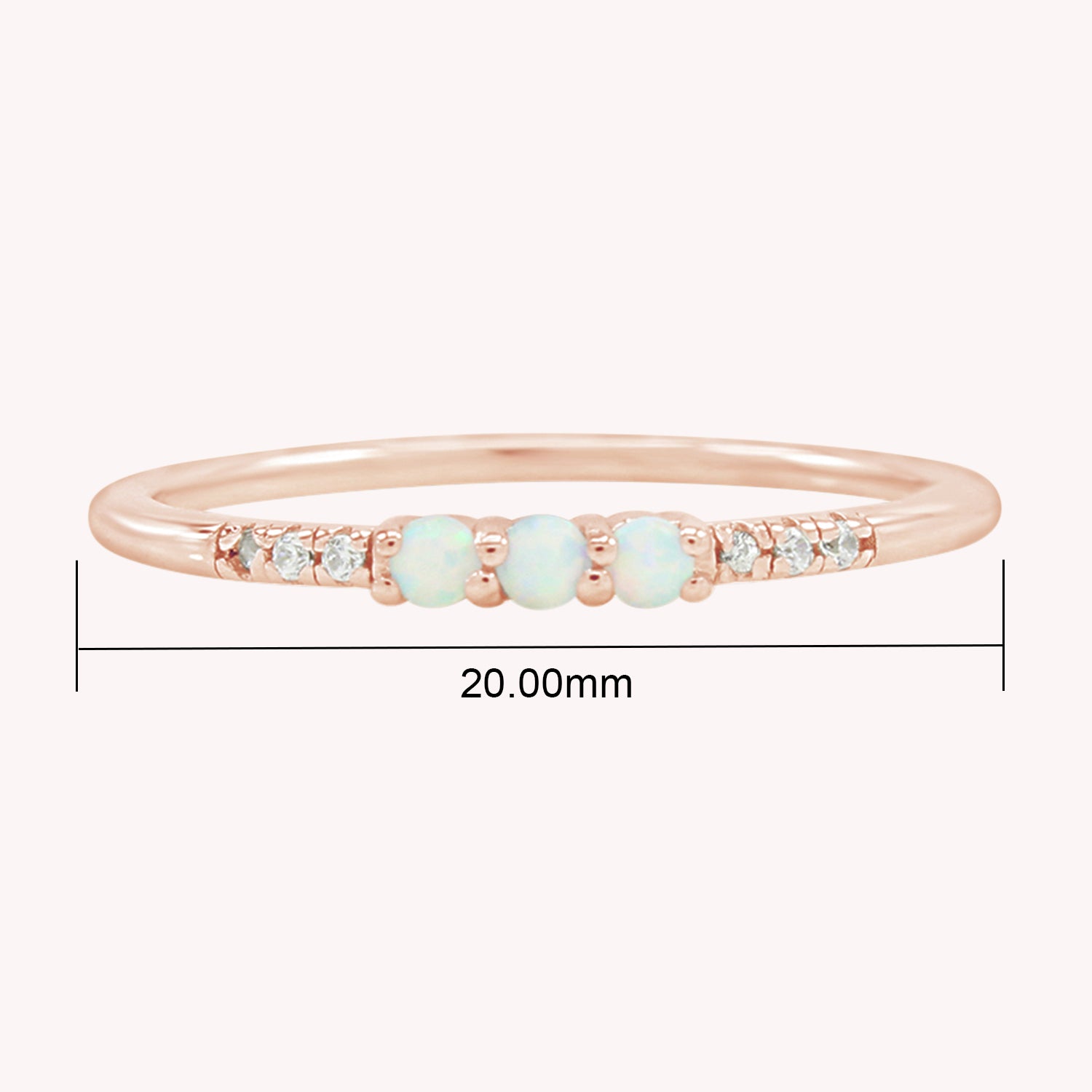 Created Opal Stackable Ring