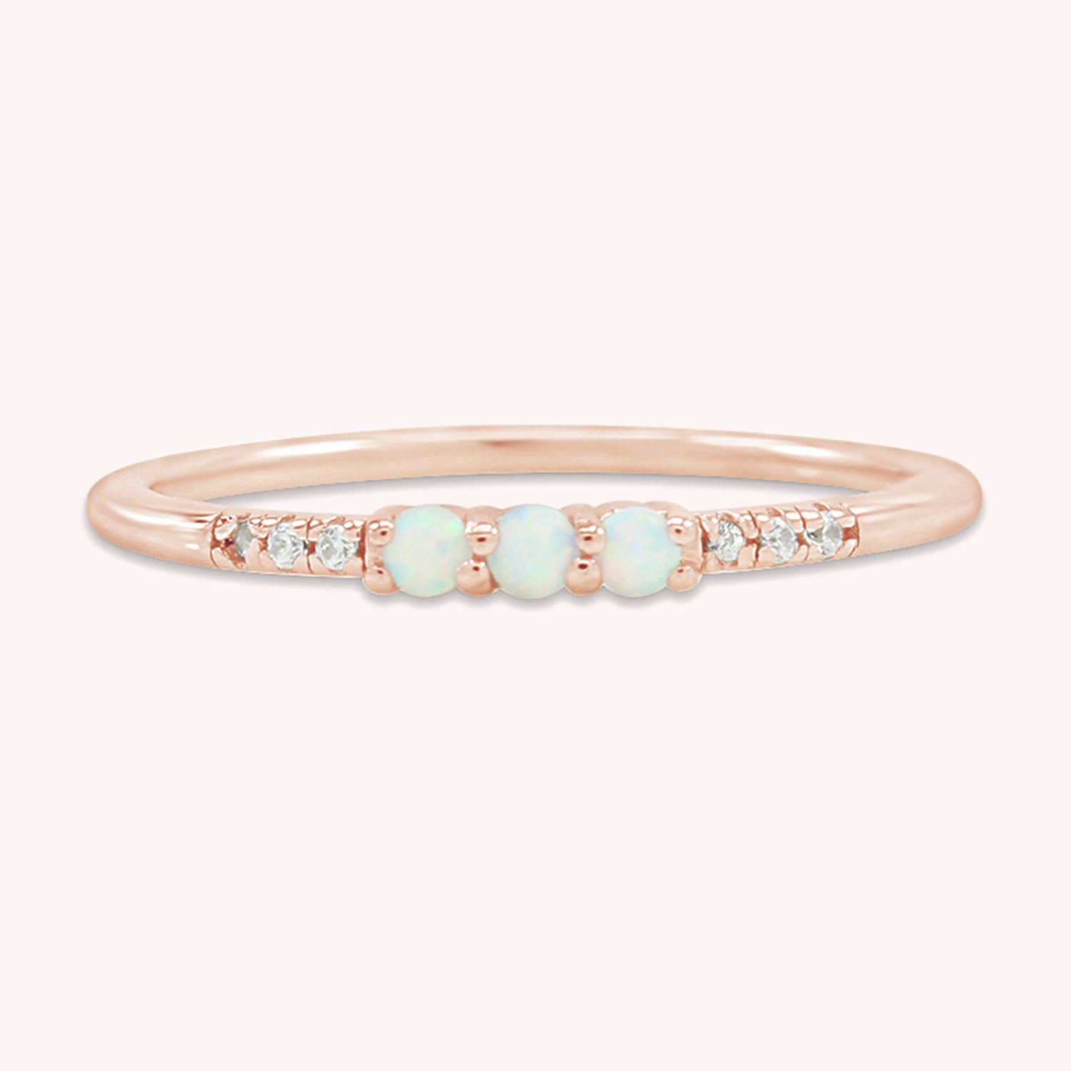 Created Opal Stackable Ring