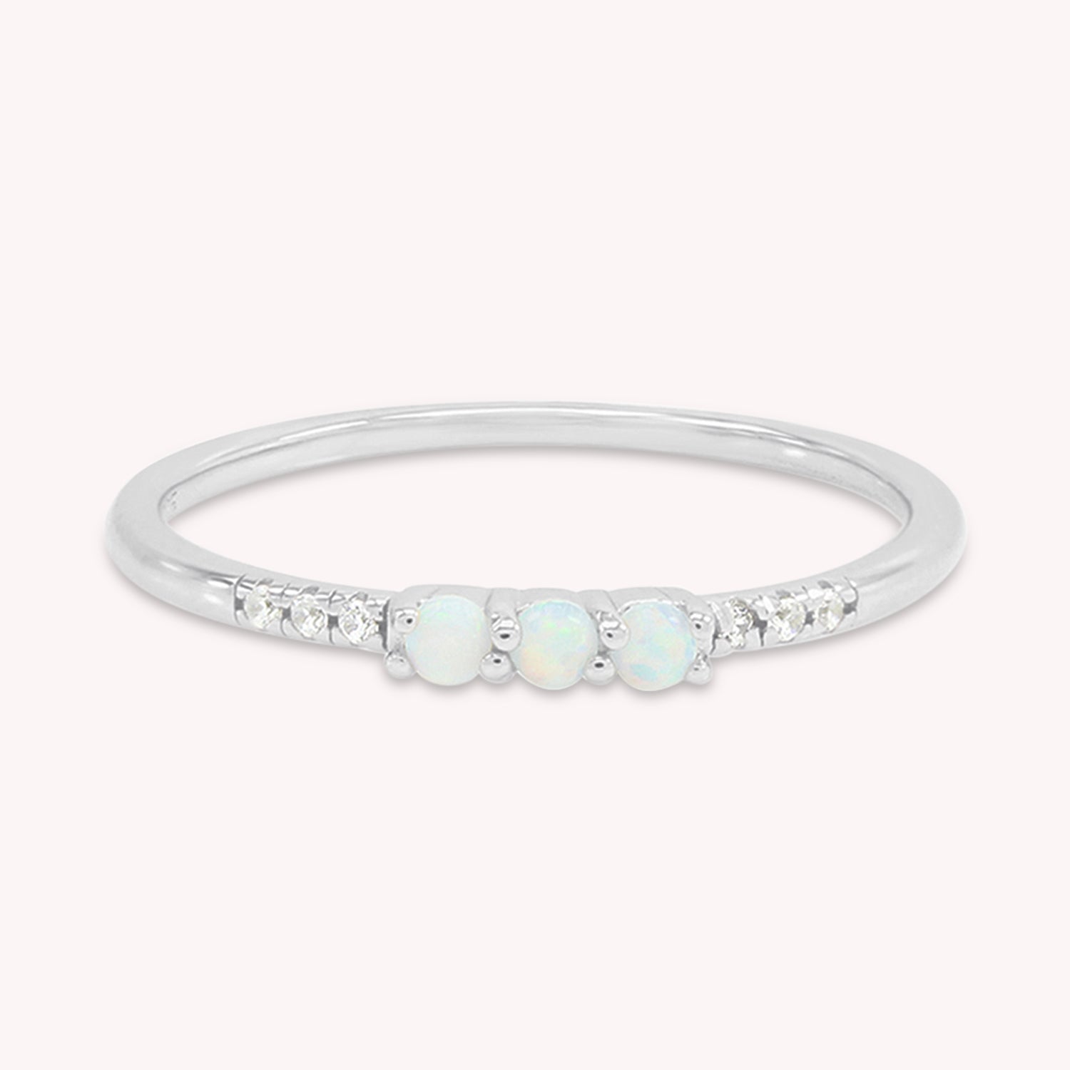 Created Opal Stackable Ring