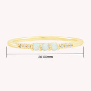 Created Opal Stackable Ring