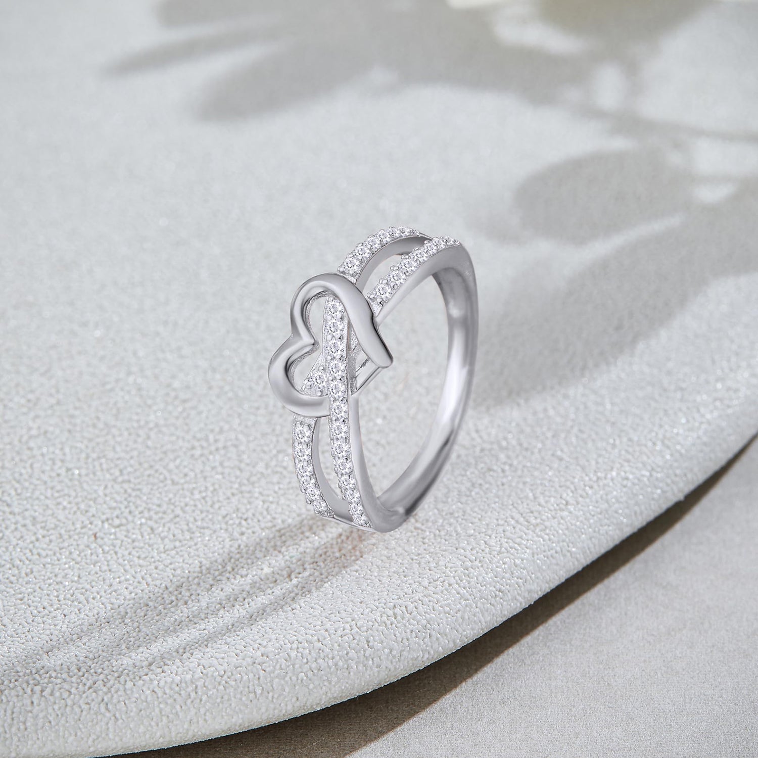 Infinity Heart Promise Lab Grown Diamond Ring