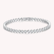 Hexagon Shape Moissanite Tennis Bracelet