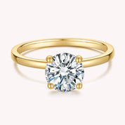 Solitaire Moissanite Diamond Ring