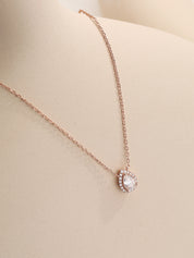 TearDrop Moissanite Diamond Necklace