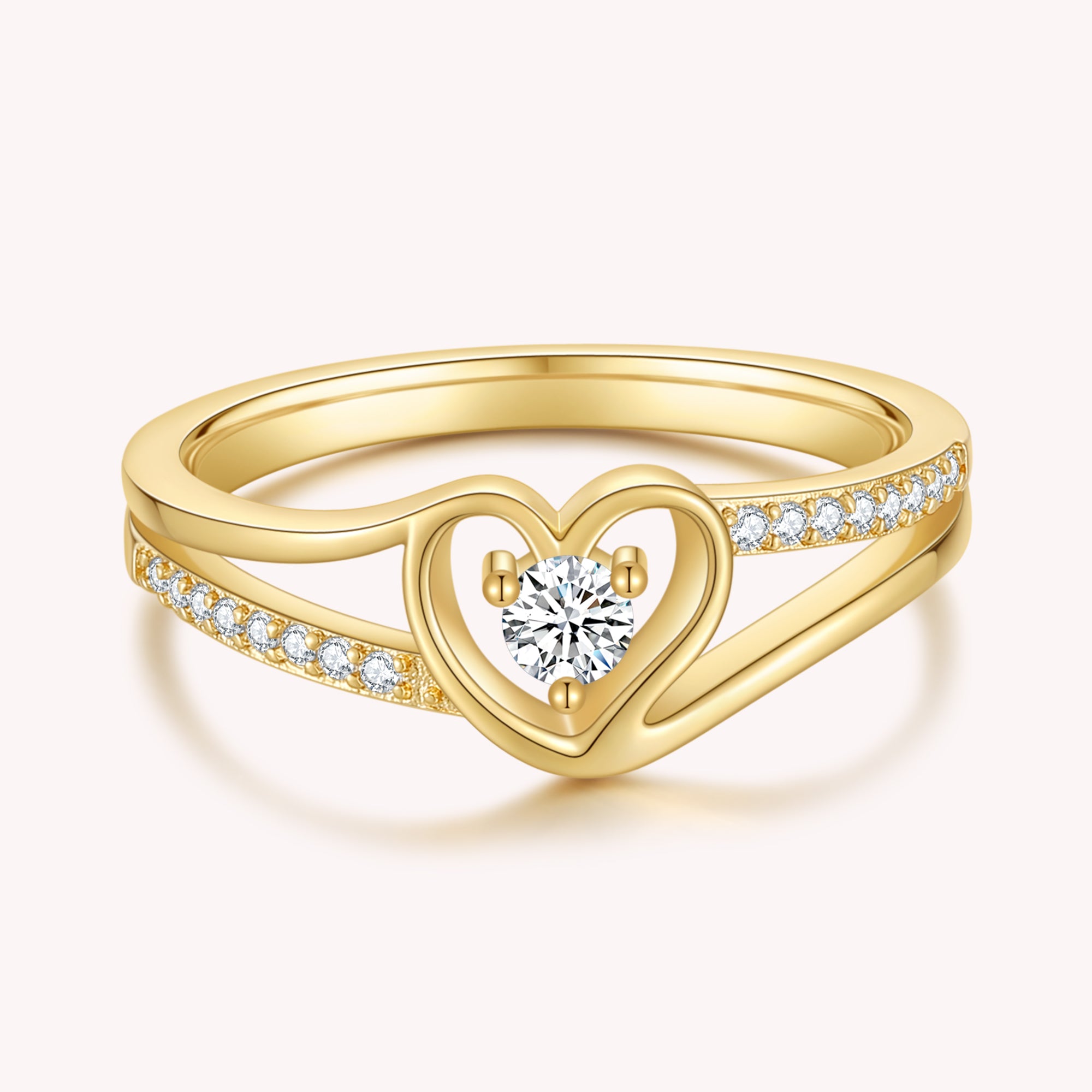 Diamond Heart Ring