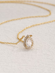 TearDrop Moissanite Diamond Necklace