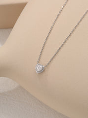 Heart Moissanite Diamond Necklace