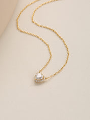 Heart Moissanite Diamond Necklace