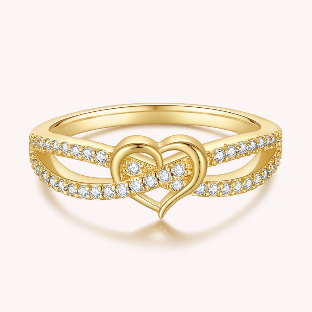 Infinity Cross Heart Ring