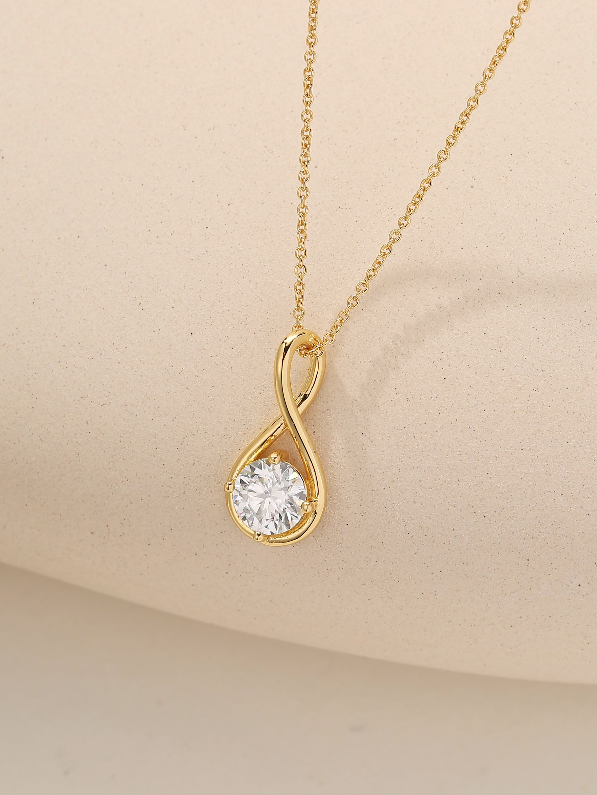 Infinite Solitaire Pendant Necklace