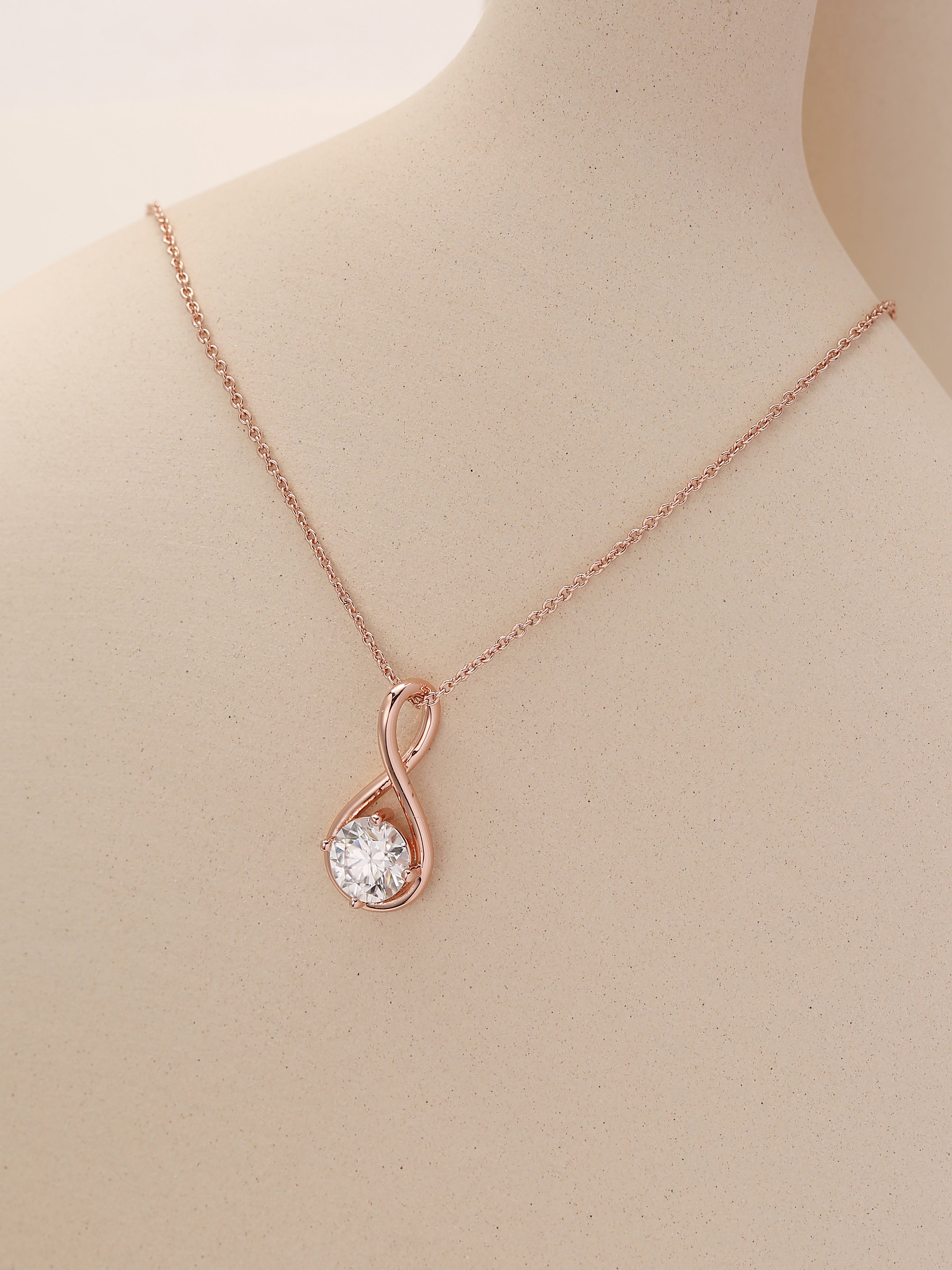 Infinite Solitaire Pendant Necklace