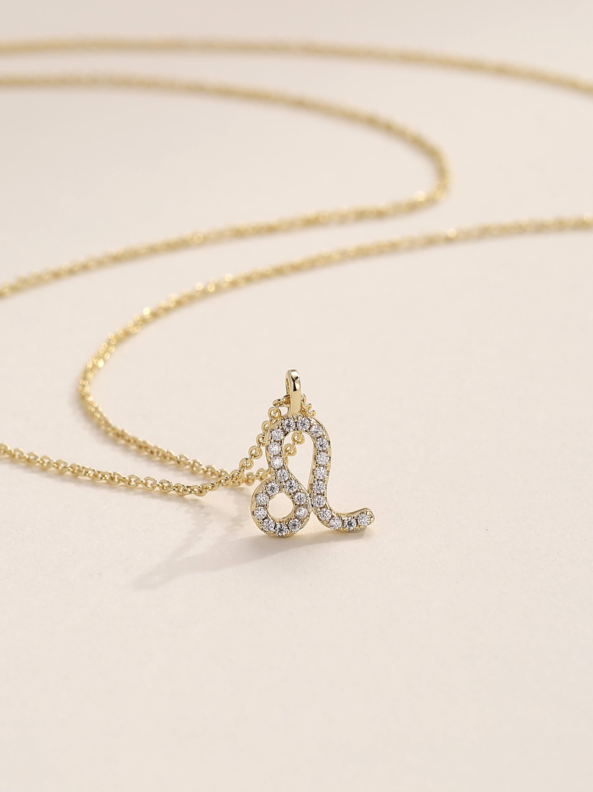 Zodiac Sign's Moissanite Diamond Necklace