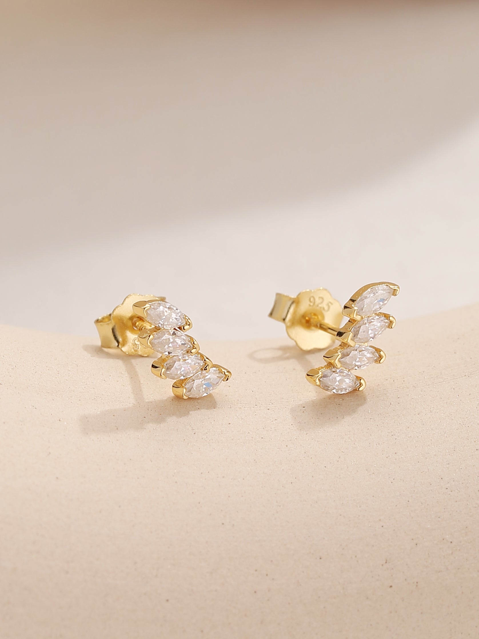 Climbers Moissanite Diamond Earrings