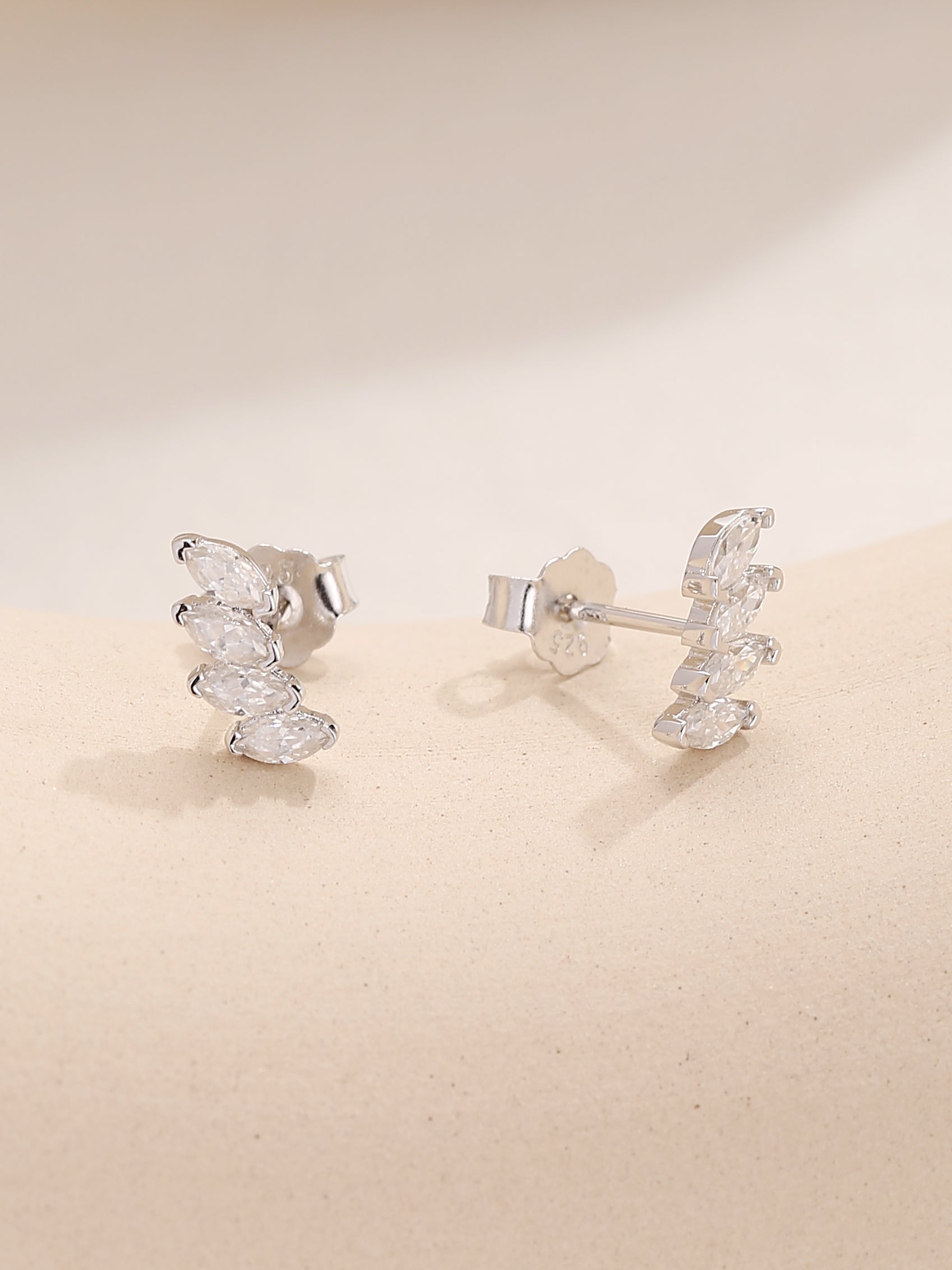 Climbers Moissanite Diamond Earrings