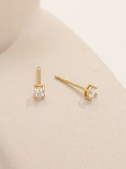 Elegant Moissanite Diamond Stud Earrings