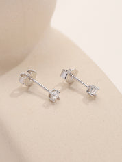 Elegant Moissanite Diamond Stud Earrings