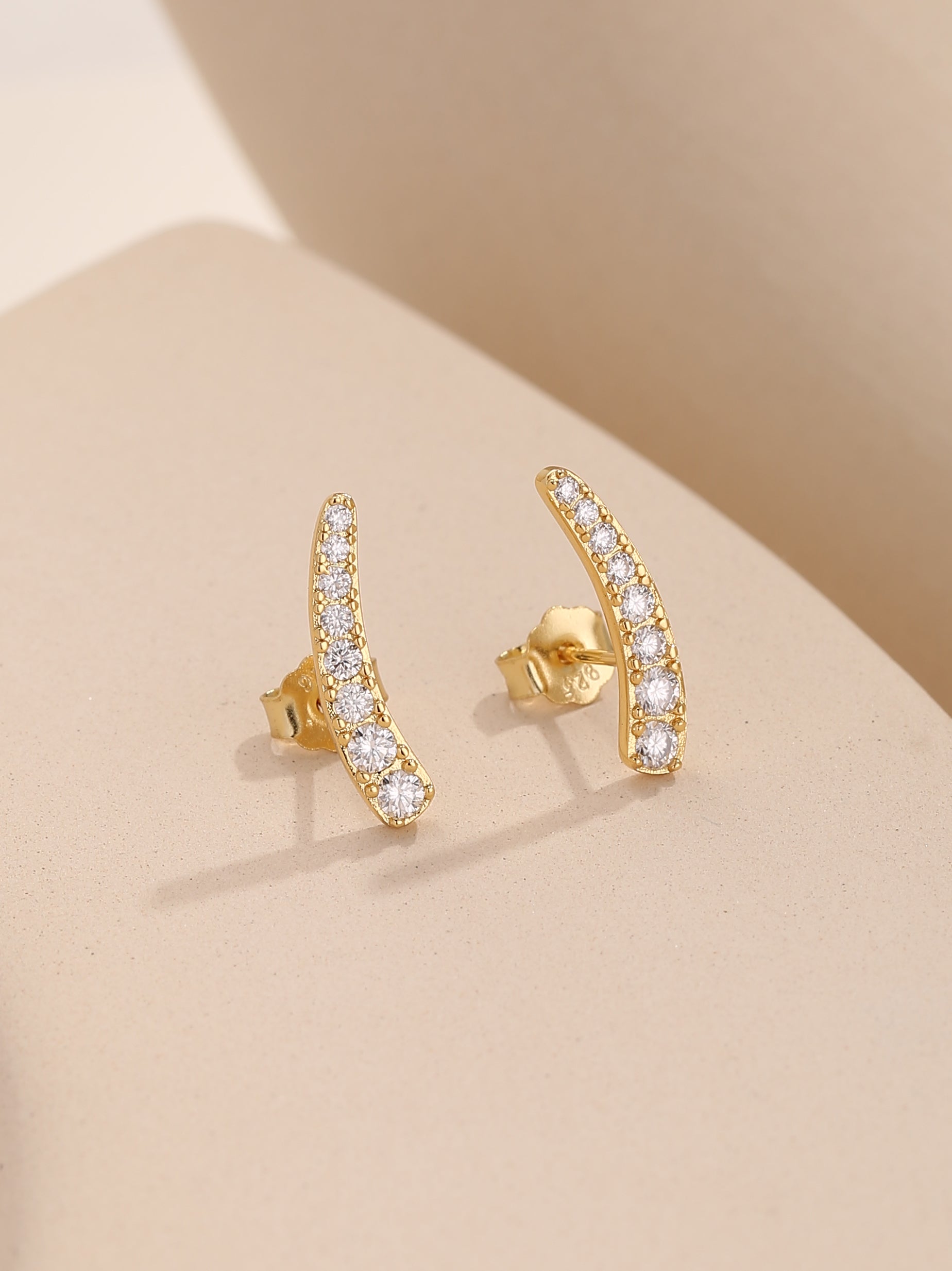 Ear Climber Stud Earrings