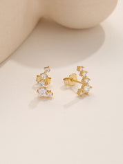 5 Stone Crawler Earrings